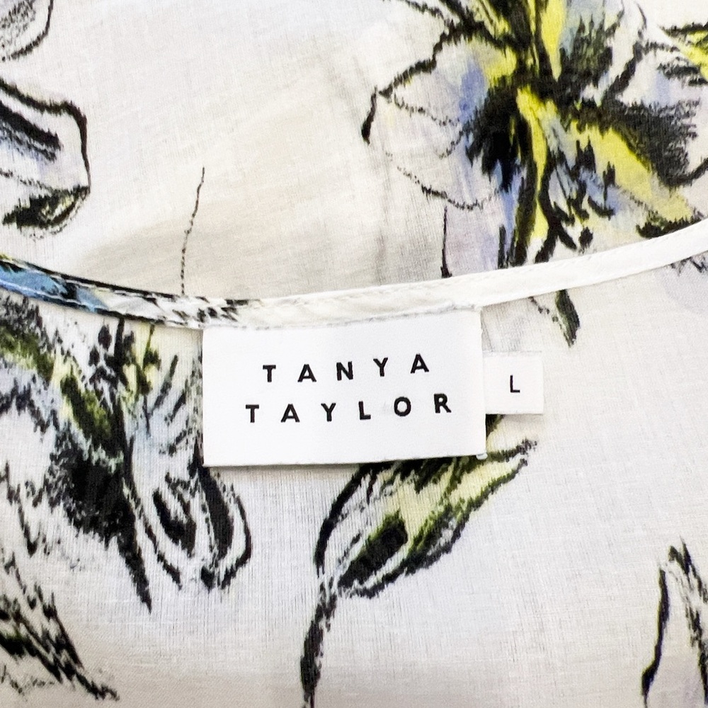 Tanya Taylor Delaney Floral Cotton Top - Picture 9 of 12